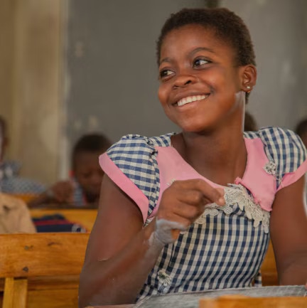 girl smiling