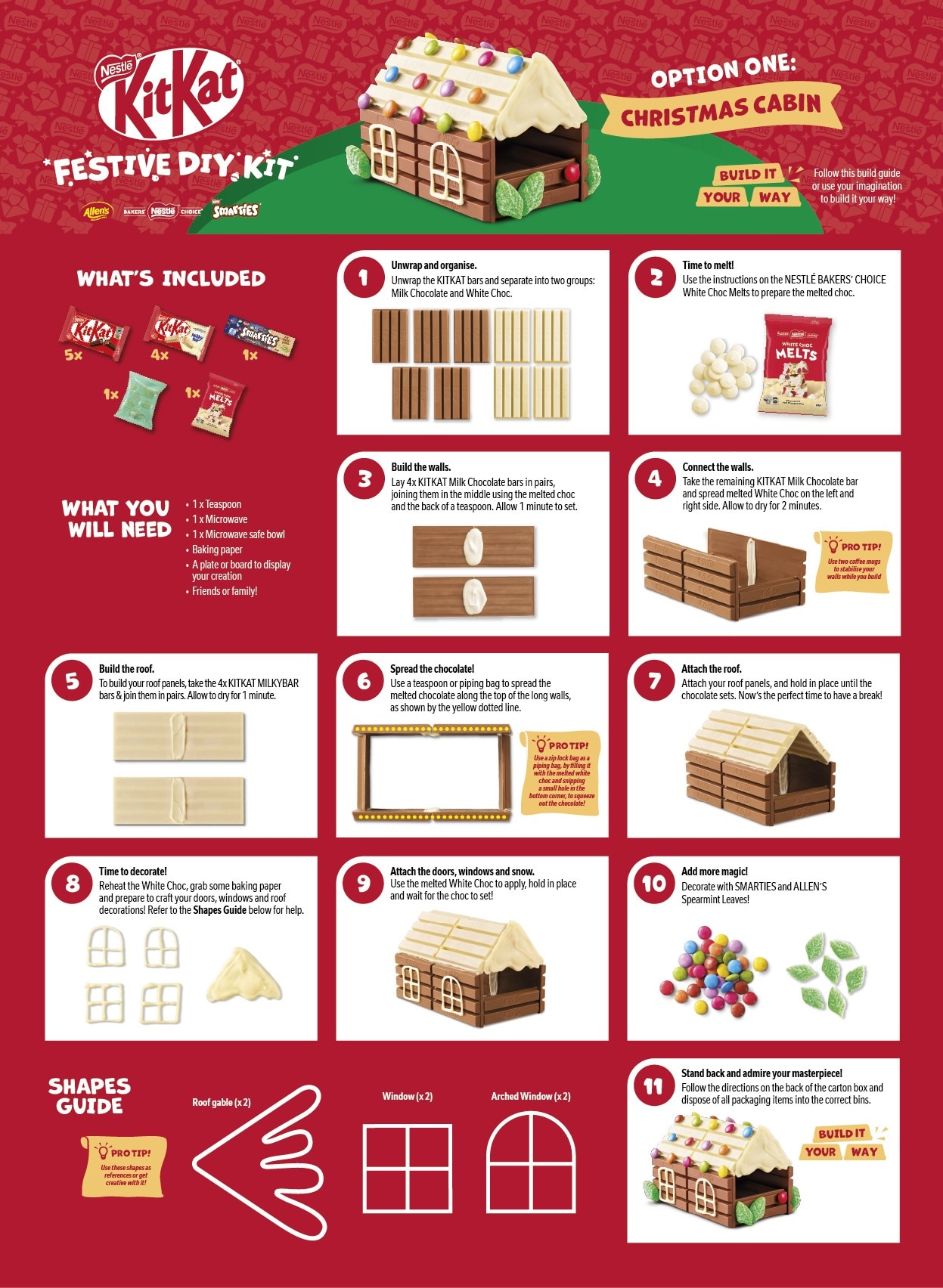 KitKat Festive Kit Instructions - Cabin