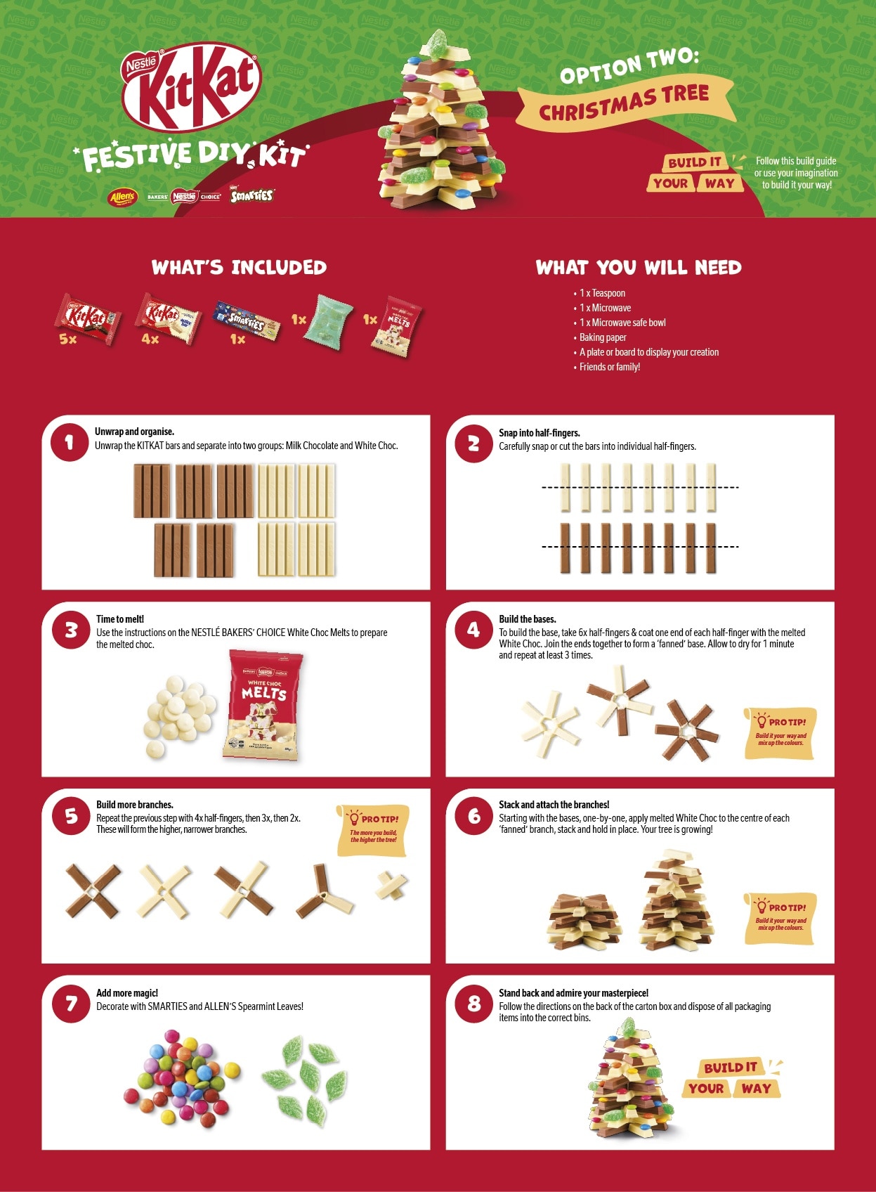 KitKat Festive Kit Instructions - Tree