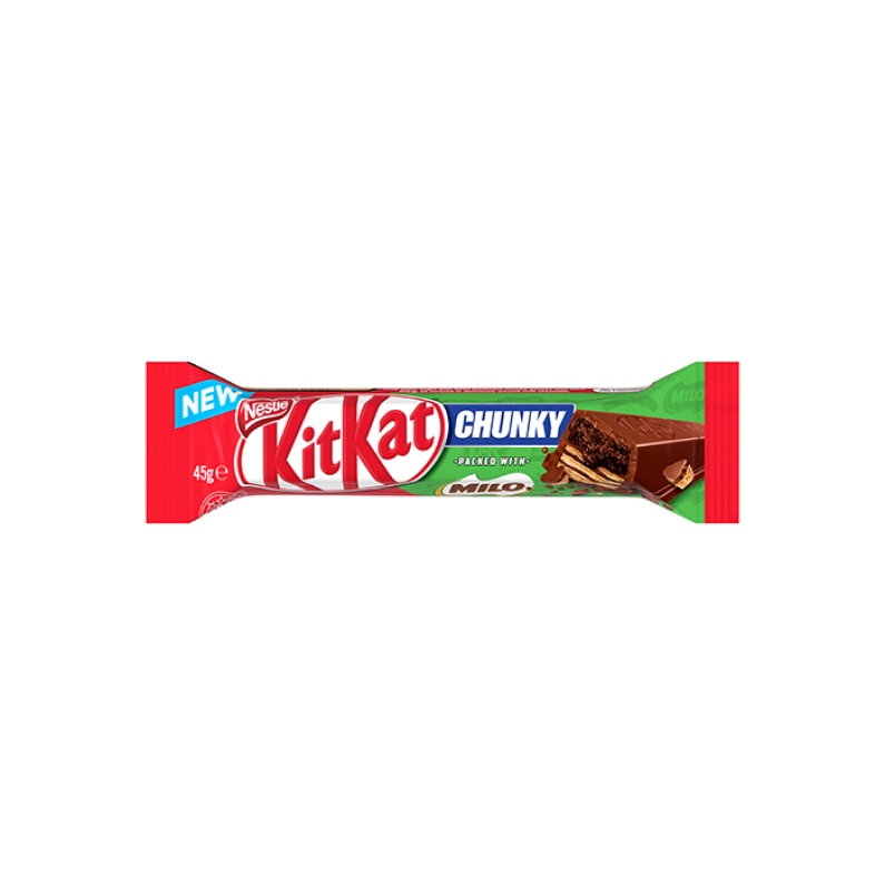 KitKat Chunky packed with MILO bar 45g